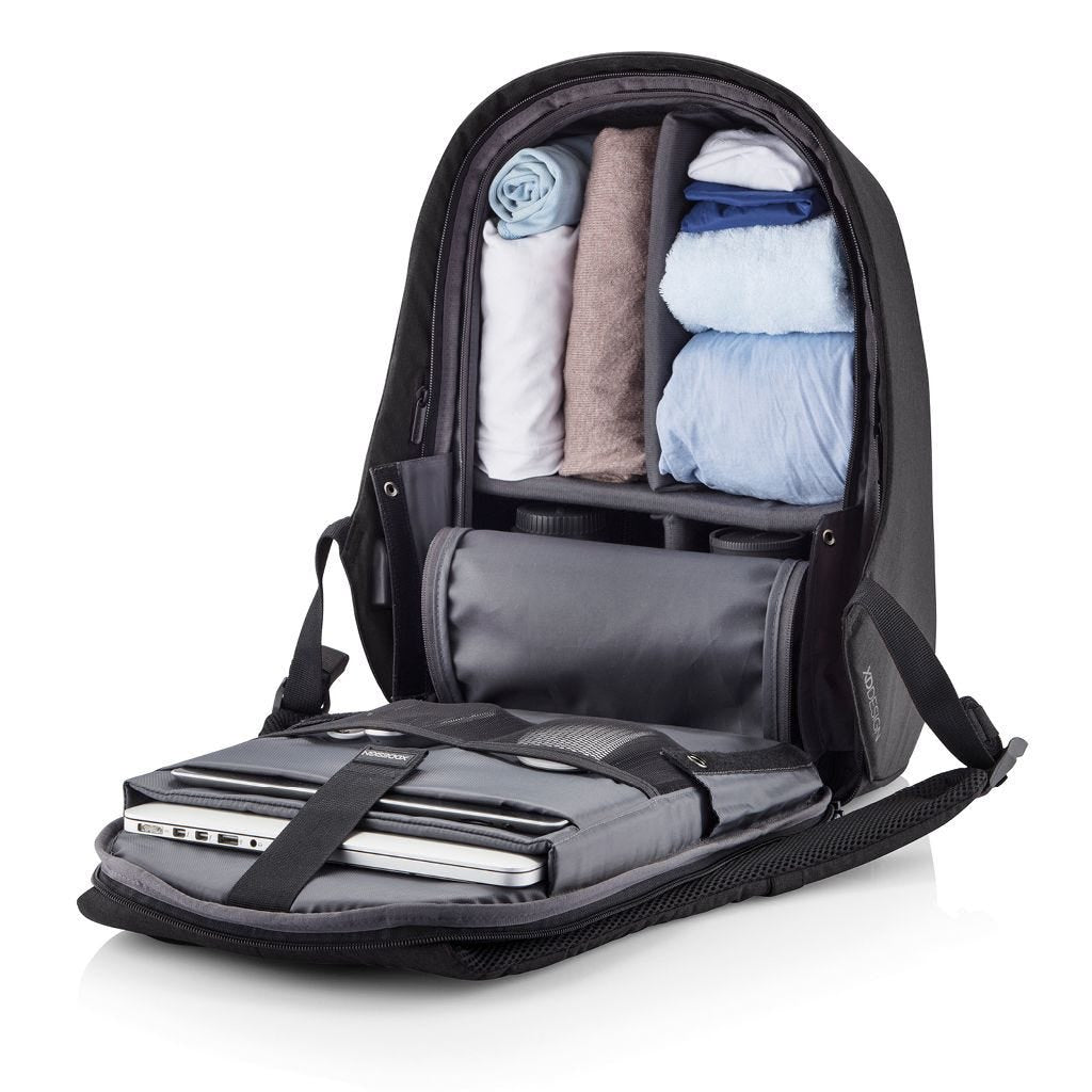XD DESIGN ANTI-THEFT BACKPACK BOBBY HERO REGULAR BLACK P/N: P705.291