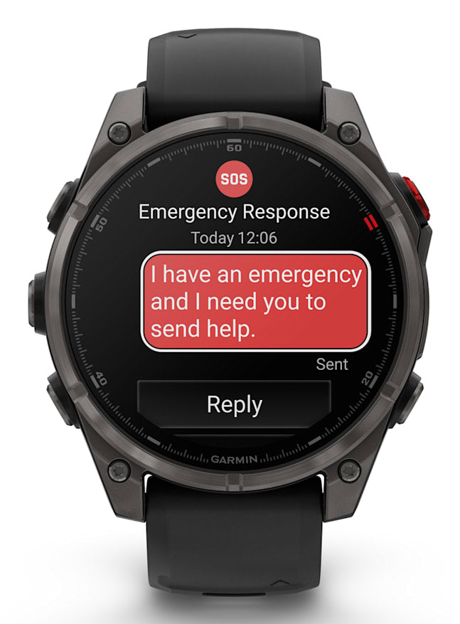 Garmin fenix 8 Pro 3.56 cm (1.4") AMOLED 47 mm Digital 454 x 454 pixels Touchscreen Grey Wi-Fi GPS (satellite)