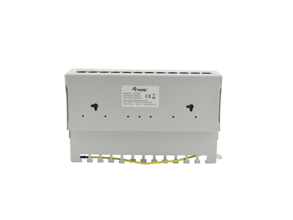 Equip Patchpanel 12xRJ45 Cat6  Desktop        250MHz RAL7035