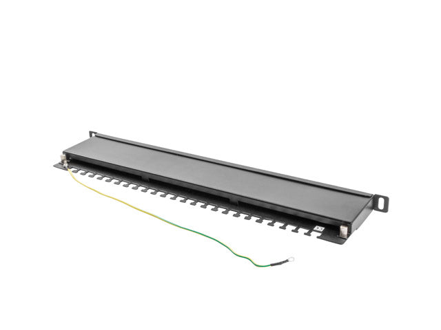 LANBERG Patch Panel 24 Port 0.5U Cat.5e FTP Black