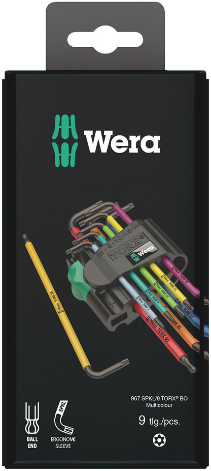 WERA 967/9 TX BO SB L-key set, Blacklaser