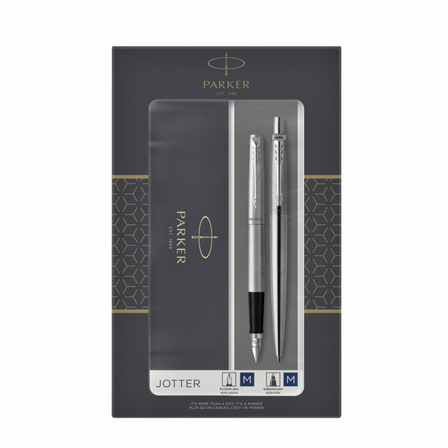 Parker Jotter stainless steel C.C. DuoSet incl. Gift-box