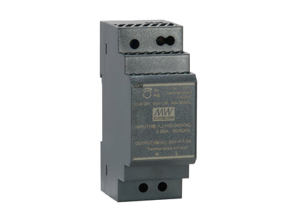 LevelOne Industrie Netzteil 24VDC/ 30W+DIN-Schiene   schwarz