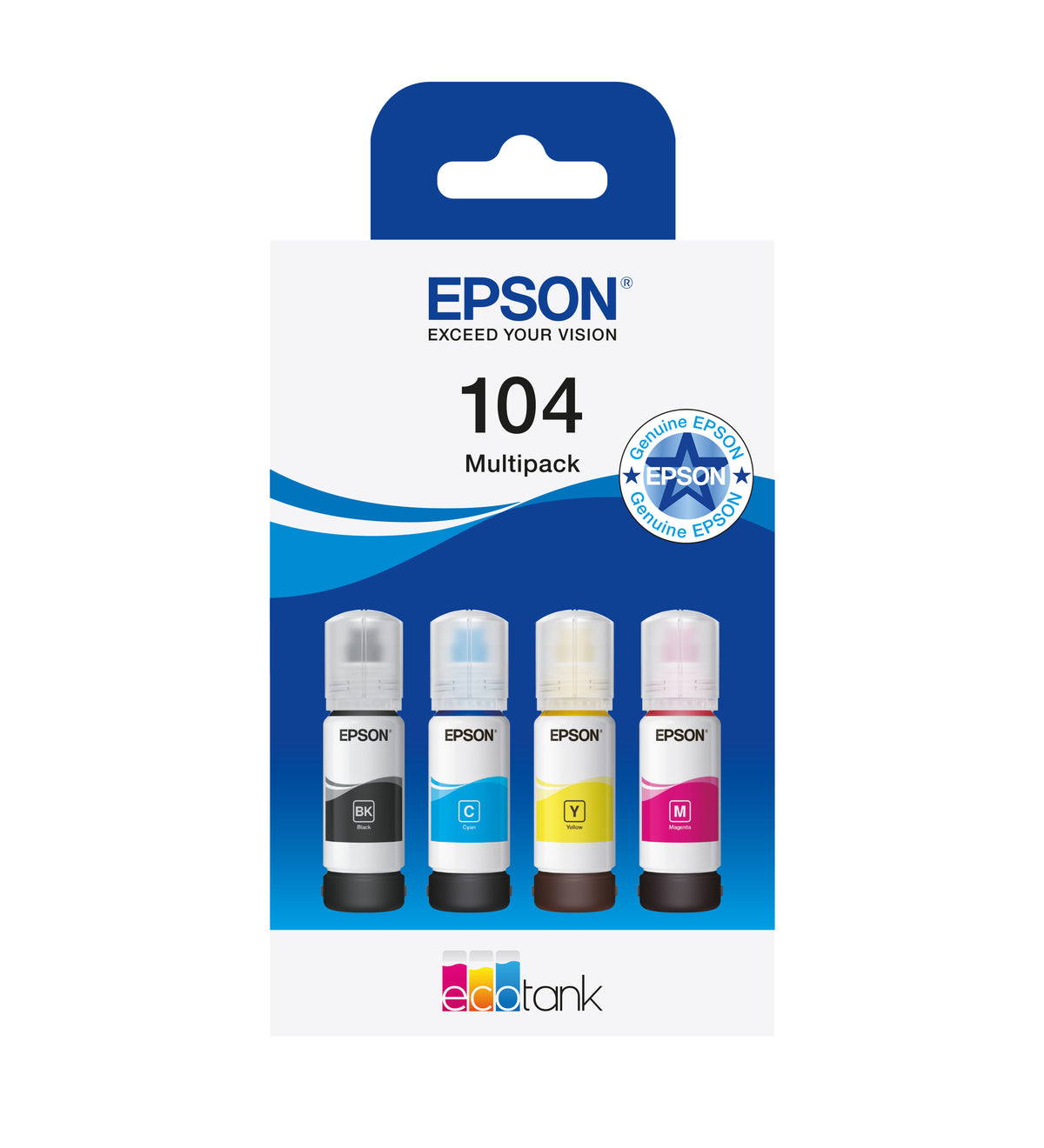 Epson 104 Ink Cartridges 4-Pack (Black + Color) T00P6