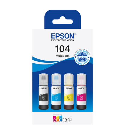 Epson 104 Ink Cartridges 4-Pack (Black + Color) T00P6