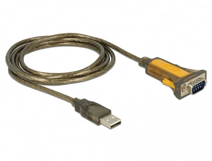 DELOCK Adapter USB-A to RS232 DB9 St/Bu 1.5m erw. Temp.-Ber.