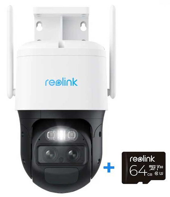 Κάμερα ασφαλείας Reolink TrackMix σειρά G770 τύπου θόλου IP για εξωτερικό χώρο, ανάλυσης 2560 x 1440 pixels, για τοποθέτηση σε οροφή ή τοίχο