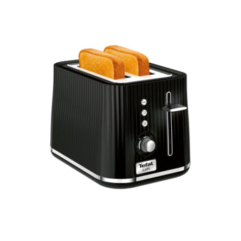 Φρυγανιέρα Tefal Loft 2S TT761838 για 2 φέτες σε μαύρο χρώμα