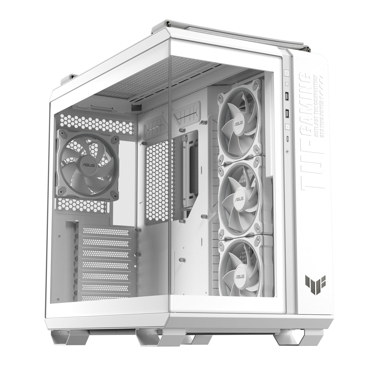 ASUS TUF GAMING GT502 Horizon TG ARGB White Midi Tower