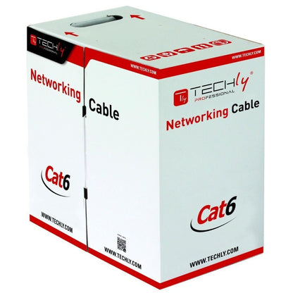 Techly ITP9-FLU-0305 Networking Cable Grey 305 m Cat6 U/UTP (UTP)