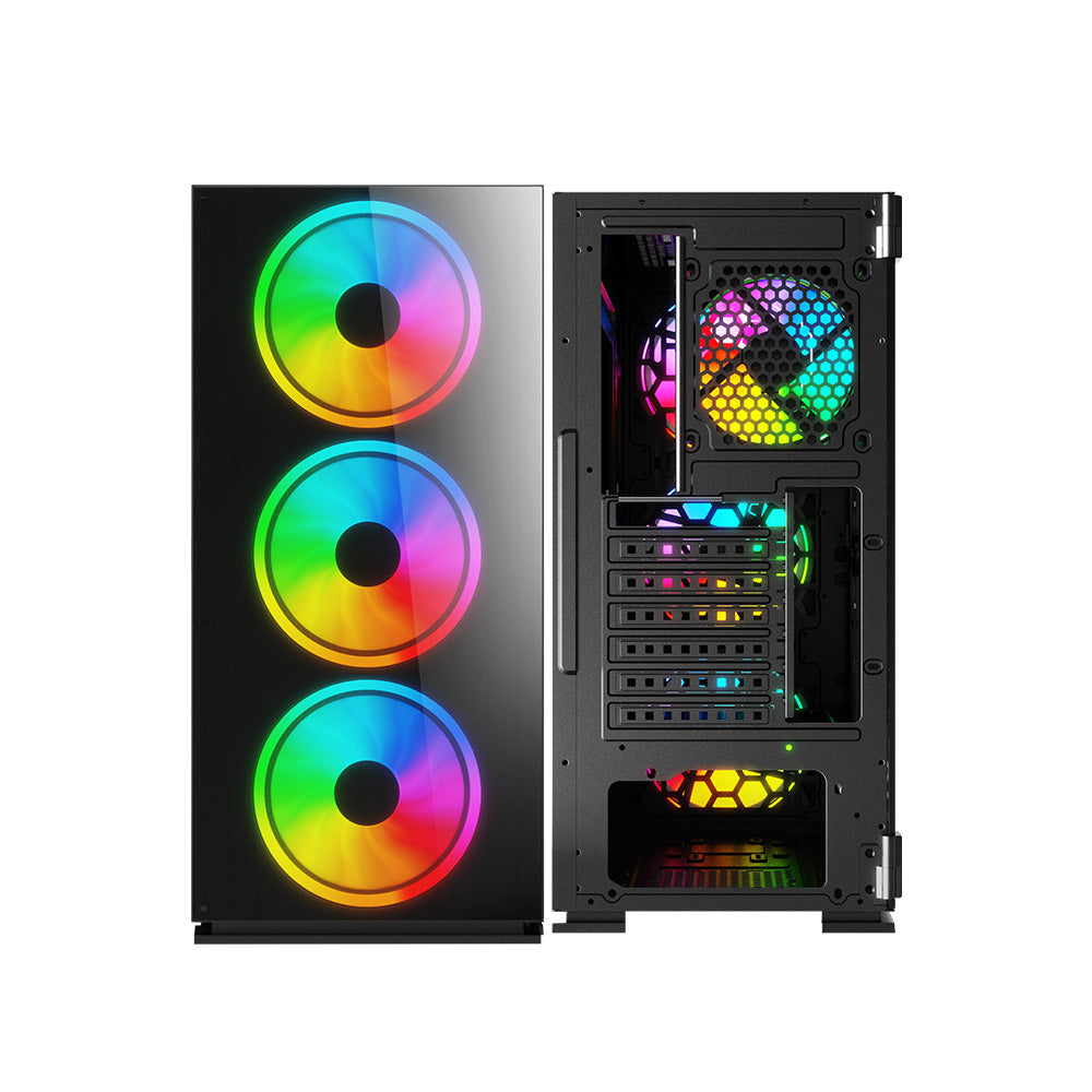 SAVIO PC Case Prime X1 ARGB Glass Black
