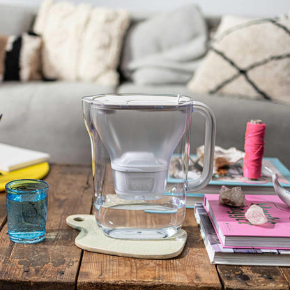 Brita Style Essential Water Filter Jug with 3 Sand-Colored Maxtra Pro Pure Performance Filter Cartridges