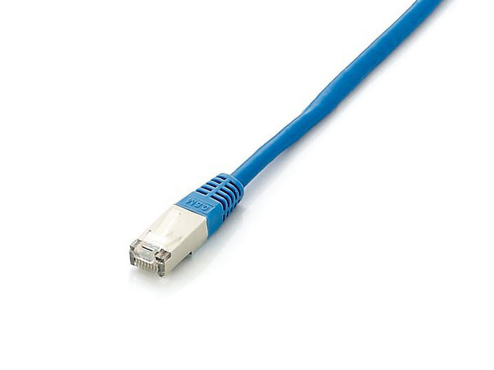 Equip Patchkabel Cat6A Plat.S/FTP 2xRJ45 15.00m    blau LSZH Polybeutel