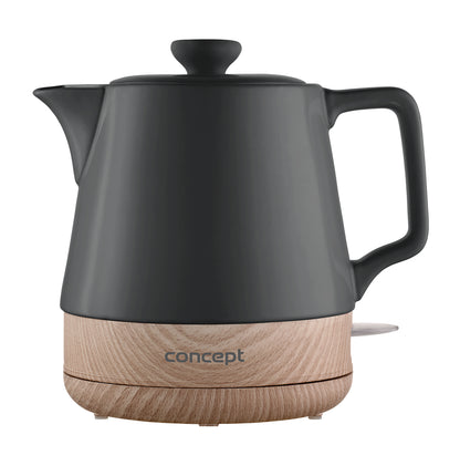 Concept RK0062 Electric Kettle 1 L 1200 W Anthracite, Wood