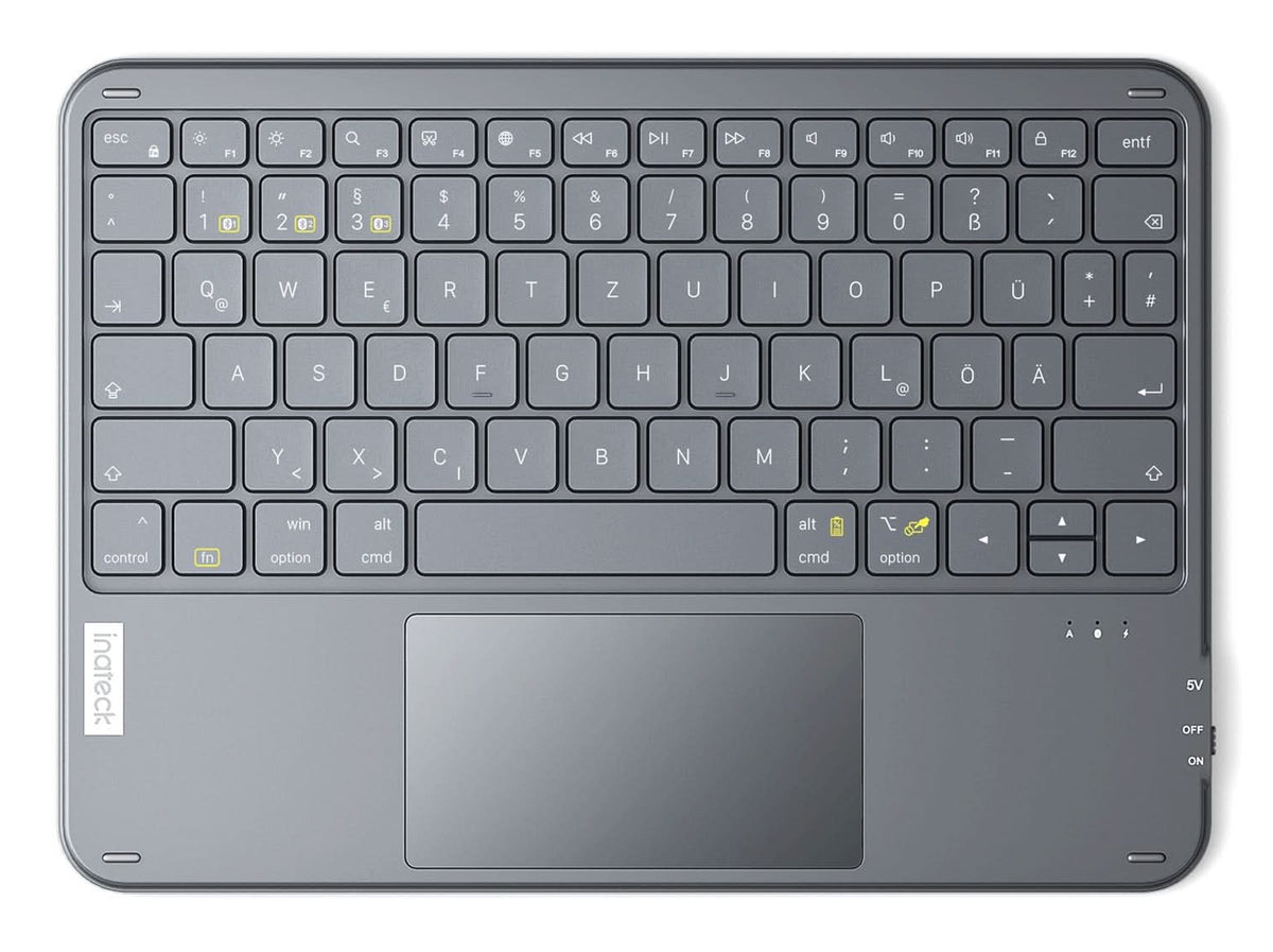 inateck Keyboard Tablet QWERTZ gray