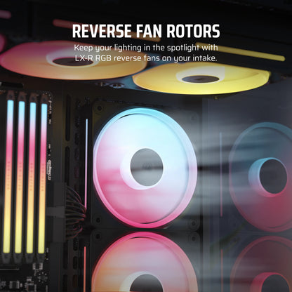 CORSAIR 120×120×25 LX120-R RGB iCUE Link Single Fan