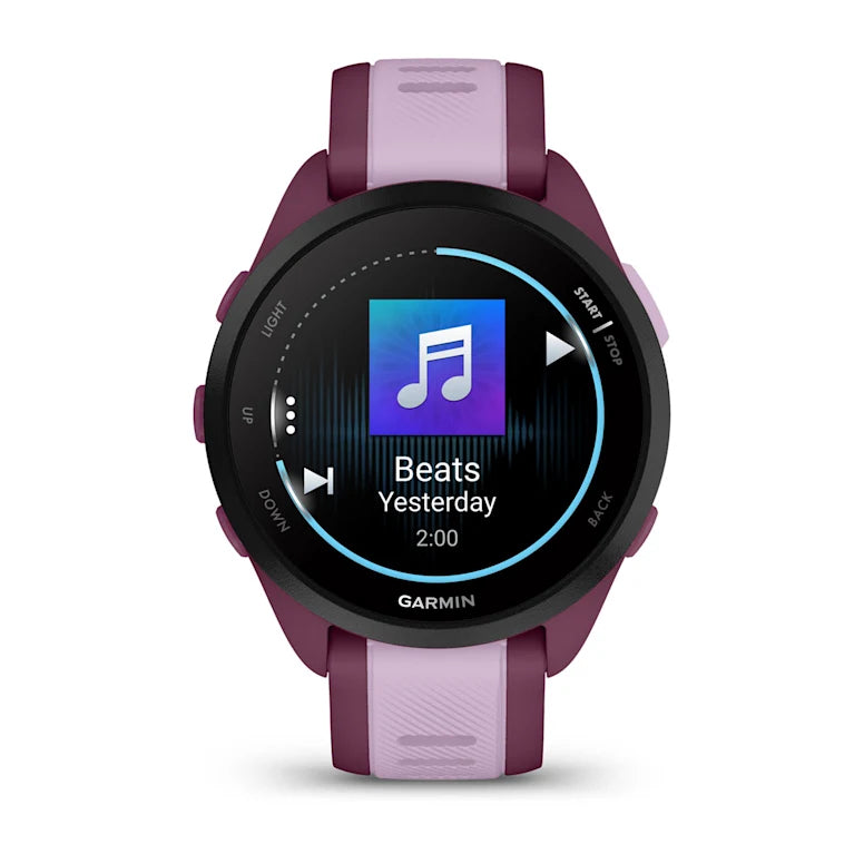 Garmin Forerunner 165 Music 1.2" (3.05 cm) AMOLED 43 mm Digital Touchscreen 390 x 390 pixels Purple GPS (Satellite)