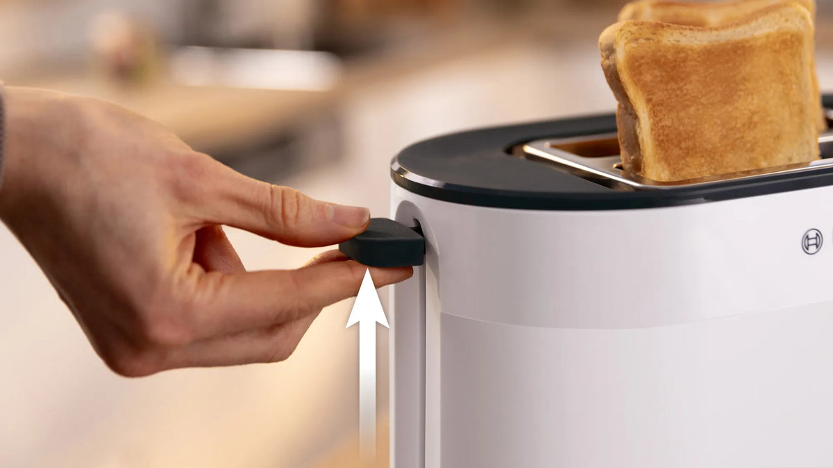 Τοστιέρα Bosch TAT2M121 για 2 φέτες, 950 W, Λευκή