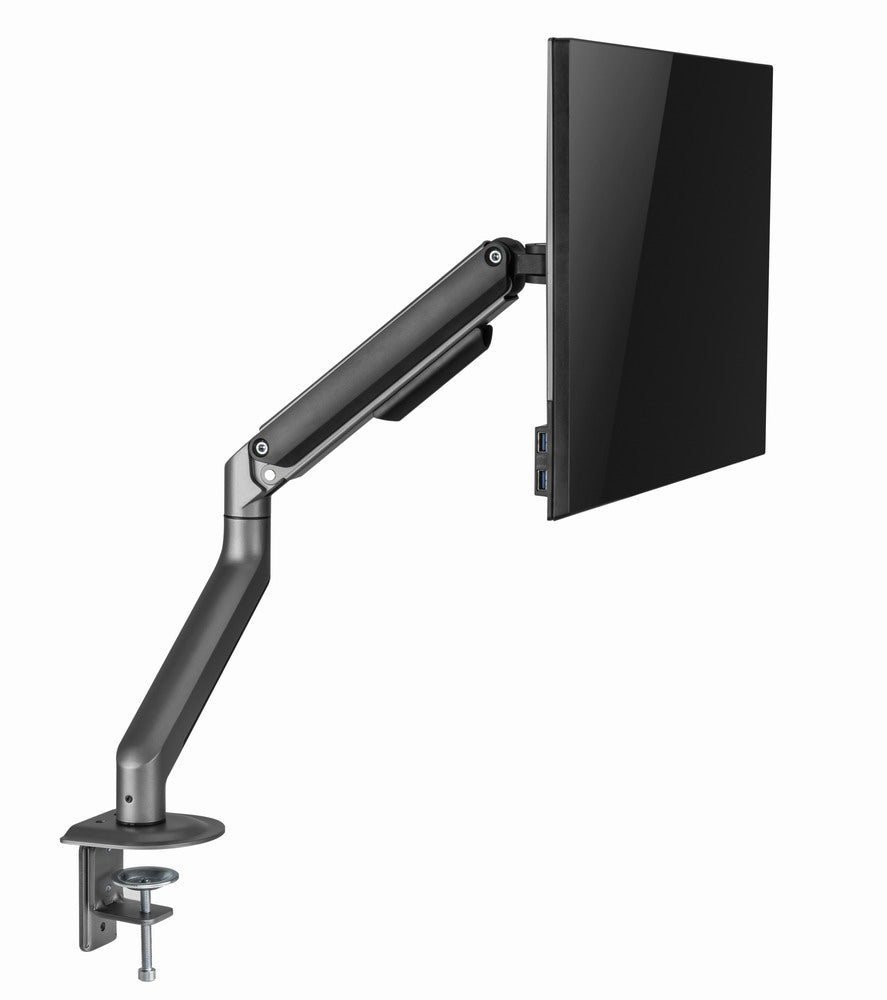 Gembird MA-DA1-05 Desk mounted adjustable monitor arm, 17”–32”, up to 9 kg, space grey