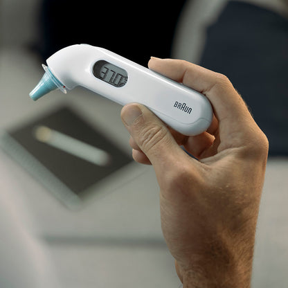 Braun Fieberthermometer ThermoScan 3 (weiß, Infrarot-Ohrthermometer)