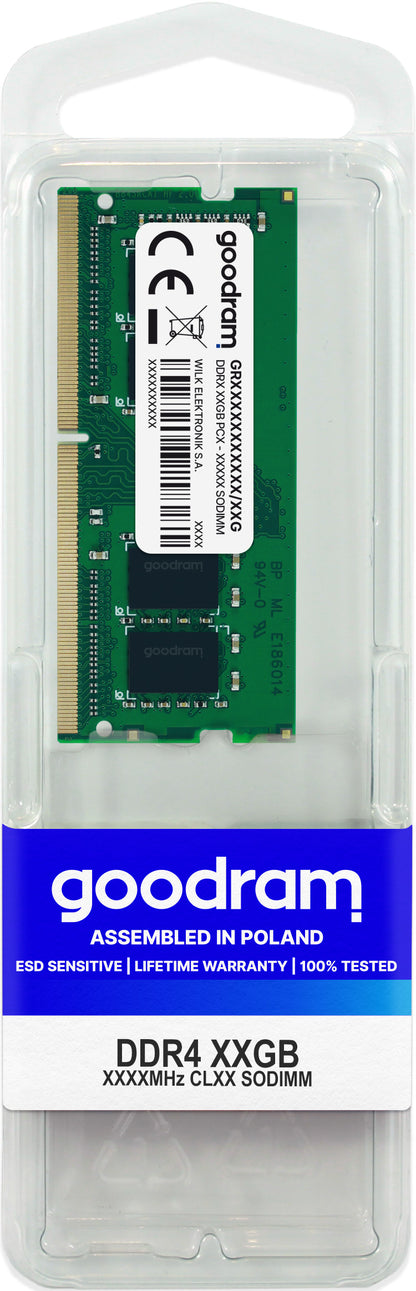 Goodram GR3200S464L22/32G memory module 32 GB 1 x 32 GB DDR4 3200 MHz