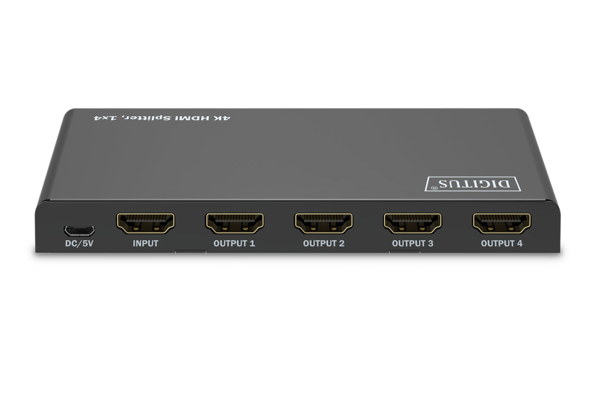 DIGITUS HDMI Splitter 1x4 4K/60Hz HDCP 2.3 EDID Control