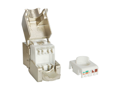 Equip Keystone Jack geschirmt Cat6  LSA         wzf.8Stk sil