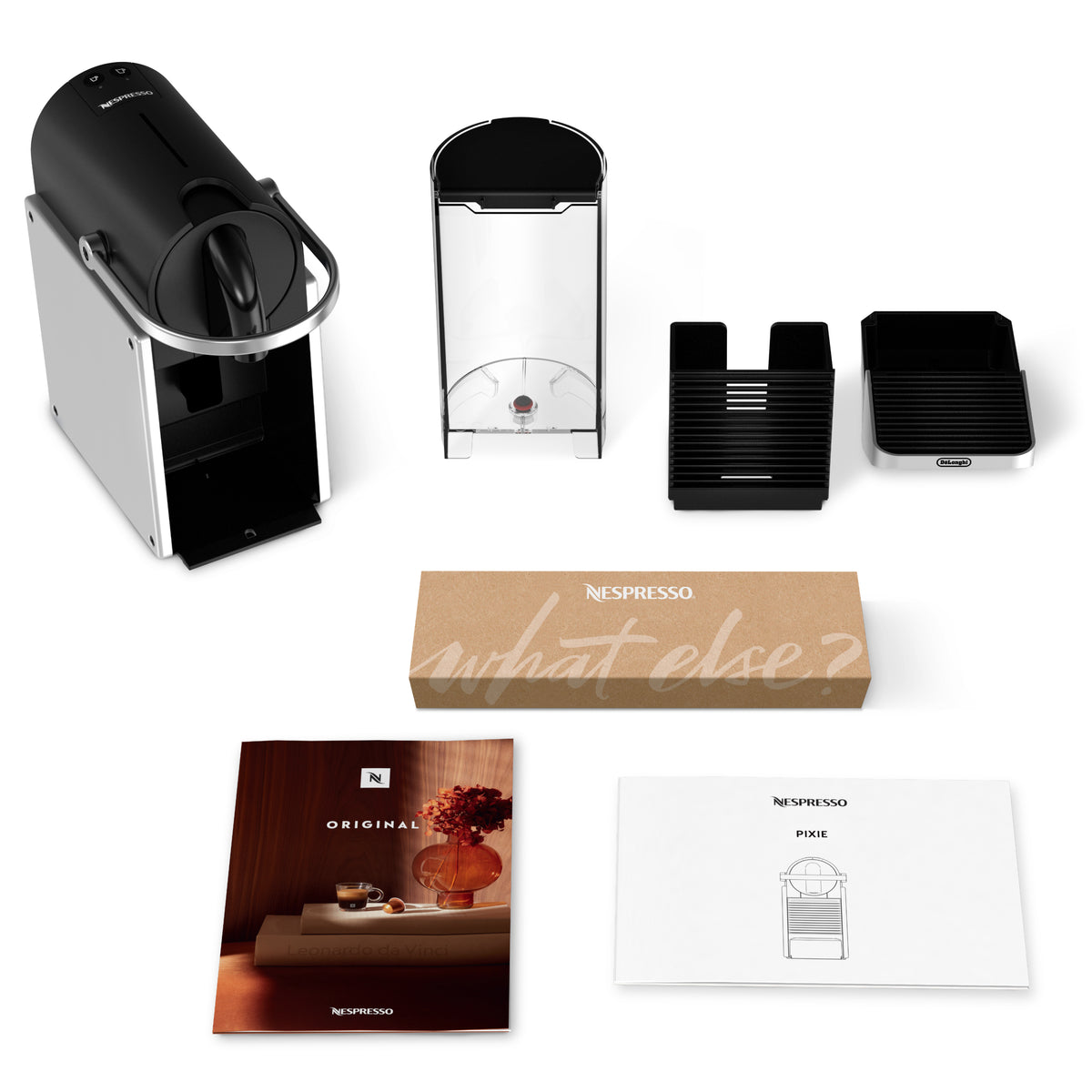 De’Longhi Pixie EN127.S Capsule Coffee Machine, 1 l