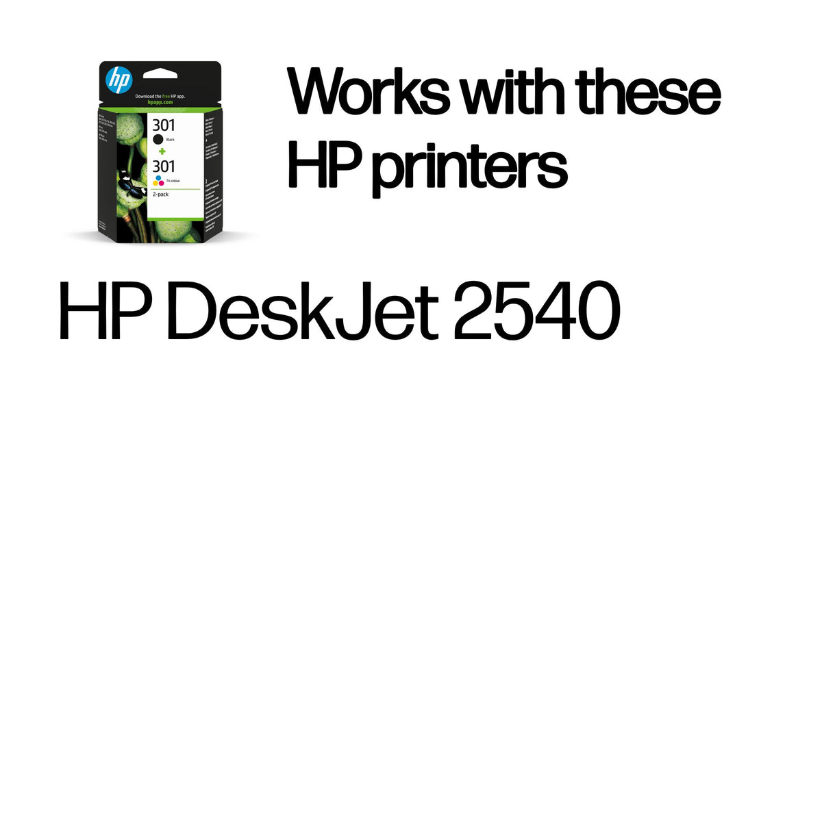 HP 301      Schwarz+Dreifarbig  Tintenpatrone