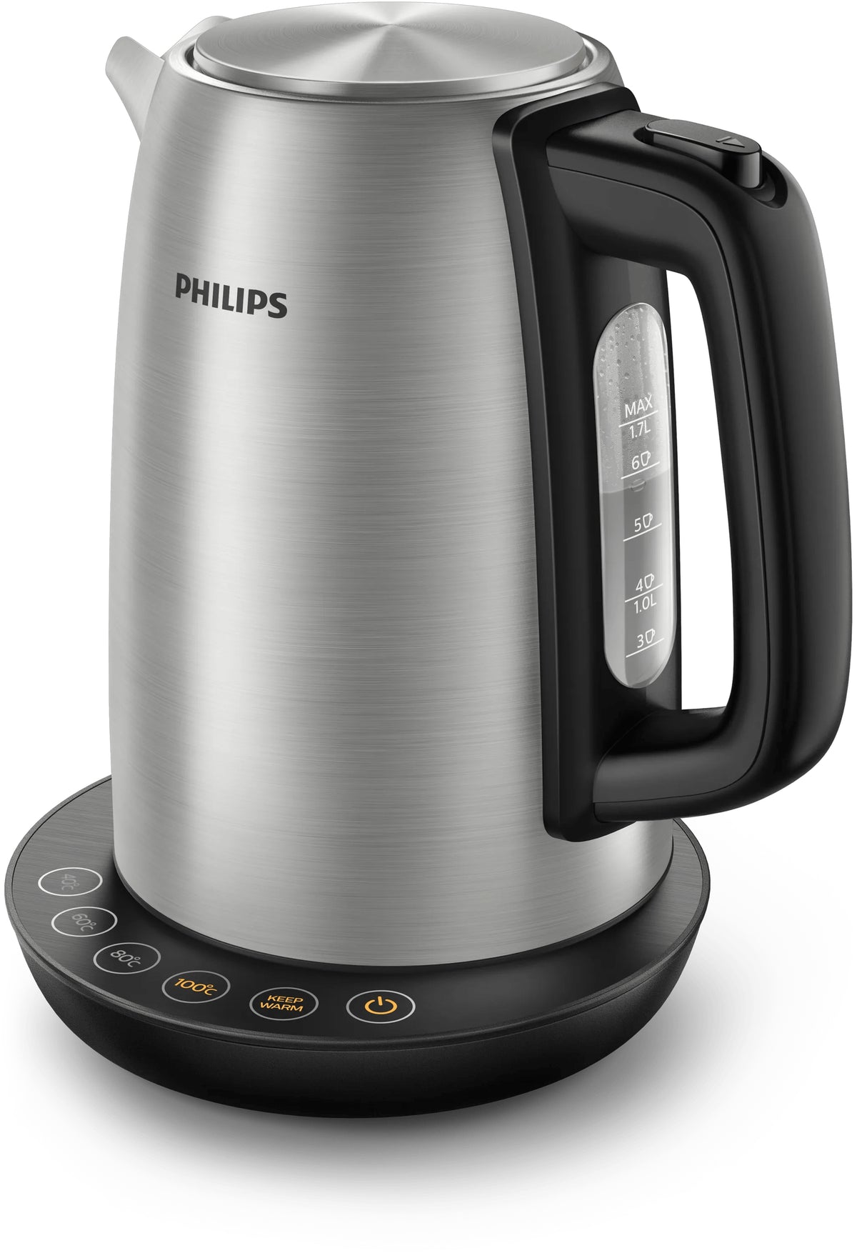 Philips Avance Collection HD9359/90 electric kettle 1.7 L 2200 W Black, Metallic