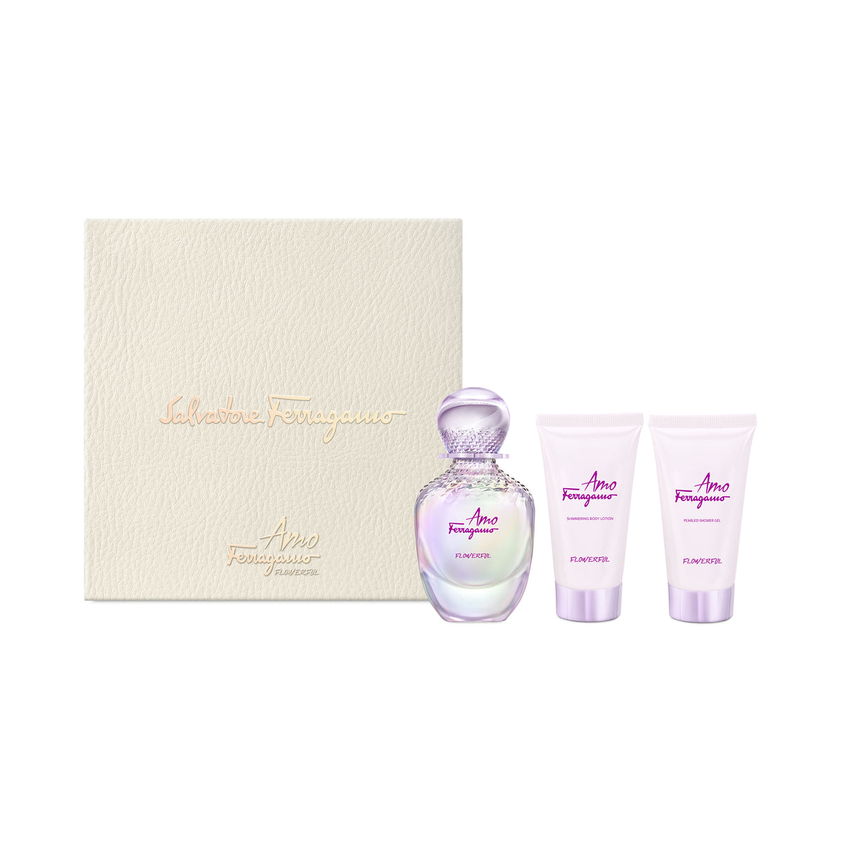 Salvatore Ferragamo Amo Ferragamo Flowerful EDT 50 ml + SG 50 ml + BL 50 ml (woman)