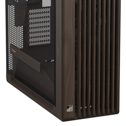 ASUS ProArt PA602 Wood Edition Retro Brown - Tempered Glass Panel Midi Tower