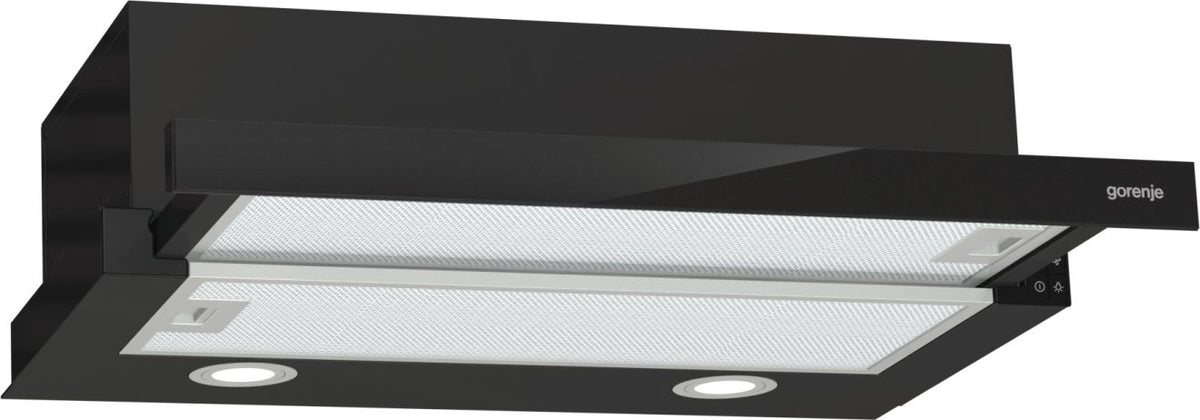 Gorenje TH62E4BG Εντοιχιζόμενος Ημισυρόμενος απορροφητήρας σε Μαύρο με Ισχύ 450 m³/ώρα