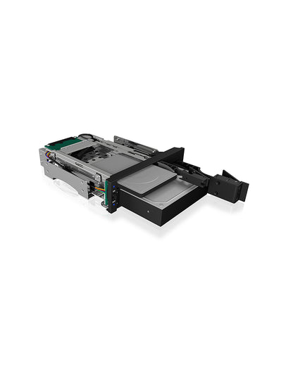 We-Ra IcyBox 1x2.5" + 1x3.5" SATA/SAS => 2x SATA Host 5.25"