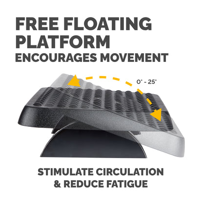 Fellowes Ergonomics footrest ergonomic office footrest black