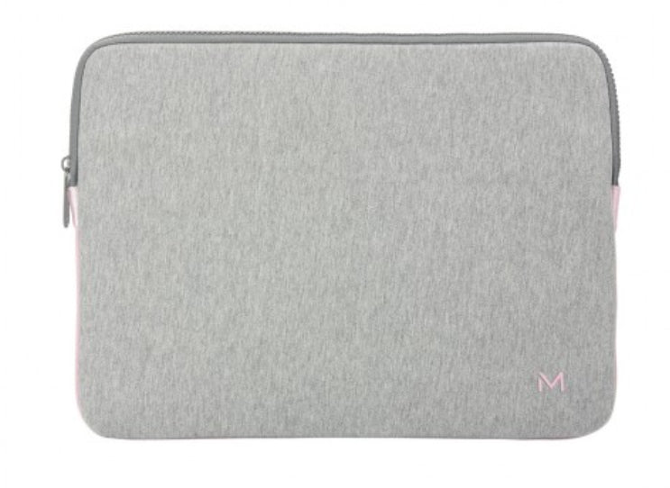 Mobilis Skin Memory Foam Sleeve 12.5-14" - Grey and pink