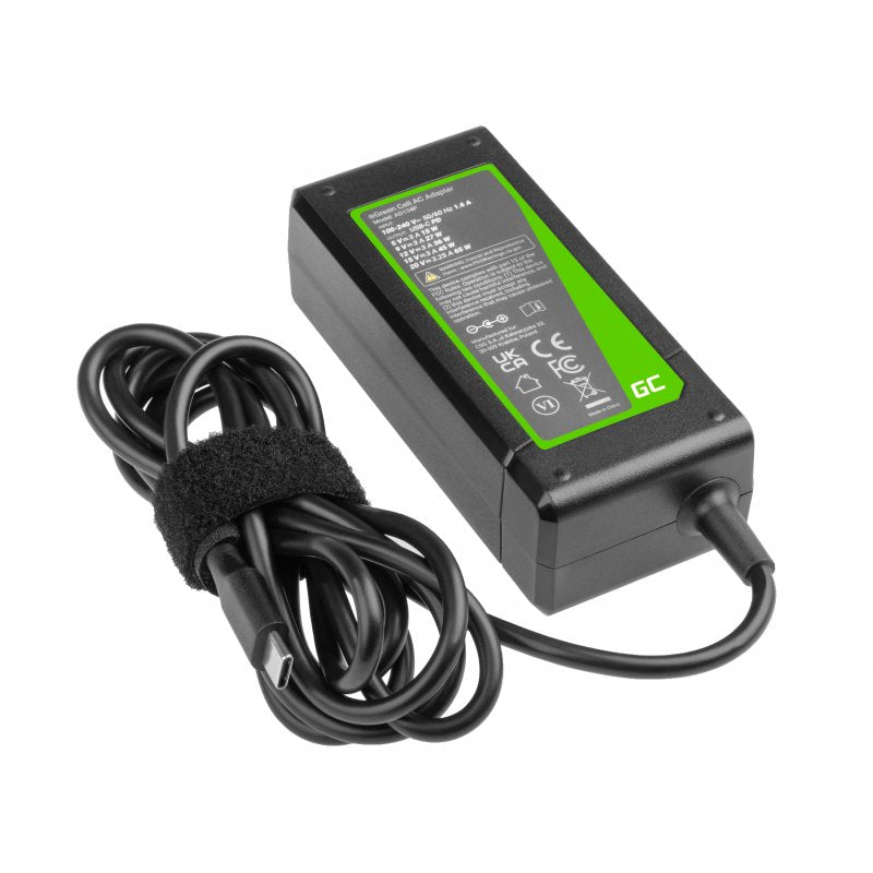 Green Cell AD134P USB-C charger AC adapter 65W for notebook tablet smartphone