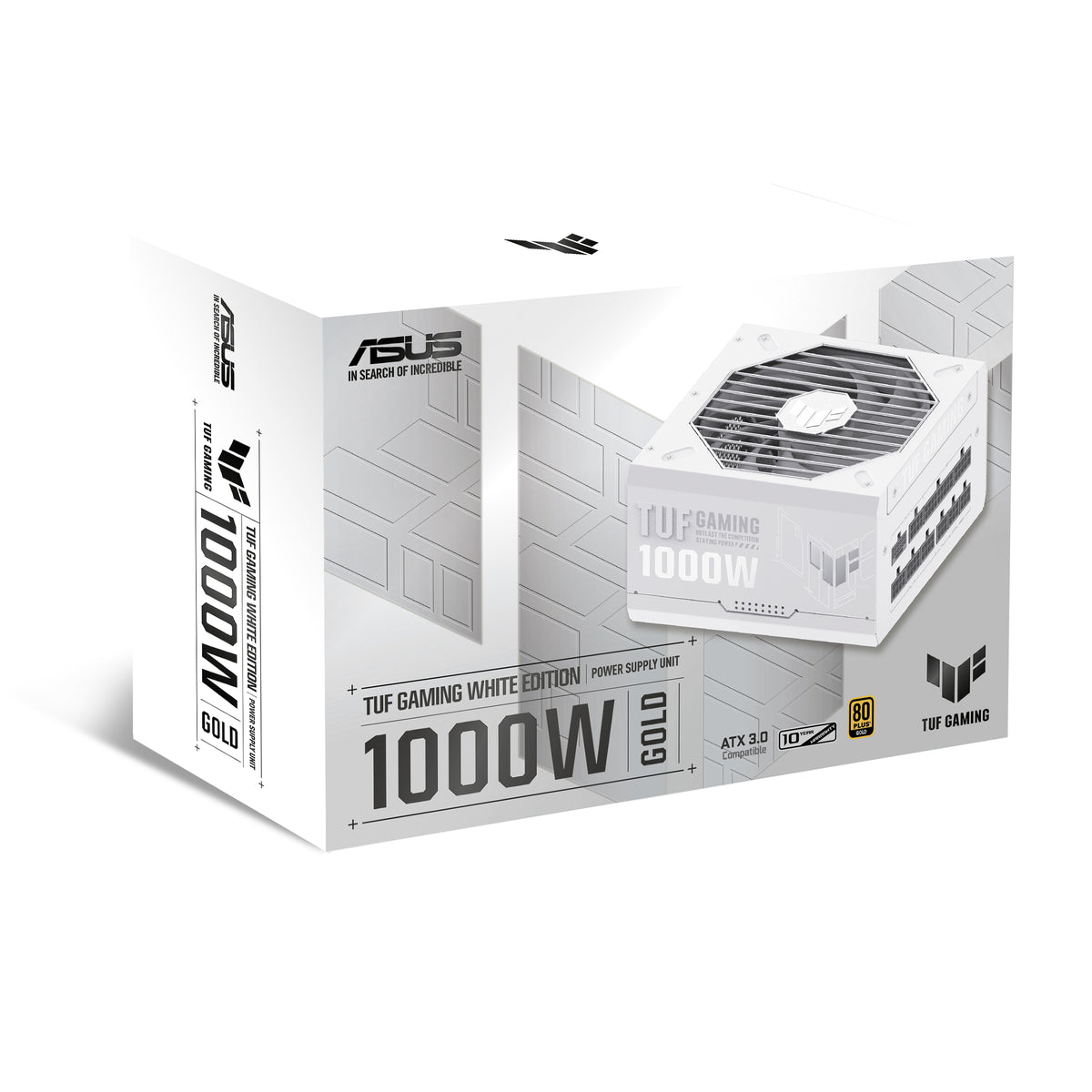 ASUS TUF Gaming 1000W Gold White Edition Power Supply Unit 20+4-pin ATX