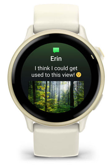 Garmin vívoactive 6 3.05 cm (1.2") AMOLED 42 mm Digital 390 x 390 pixels Touchscreen White Wi-Fi GPS (satellite)