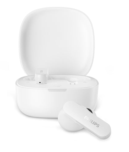 Philips TAT2100WT/00 True Wireless Earbuds, White