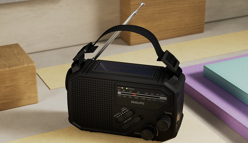 Philips TAR1609/00 Kurbelradio/Notfallradio