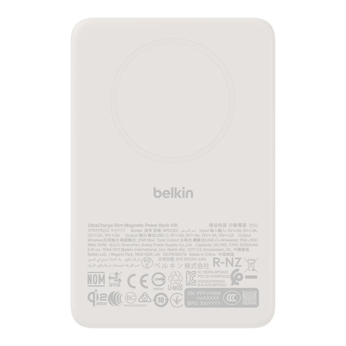 Belkin UltraCharge BPD022hqSA Pro Slim Magn Power Bank 10,000mAh 25W