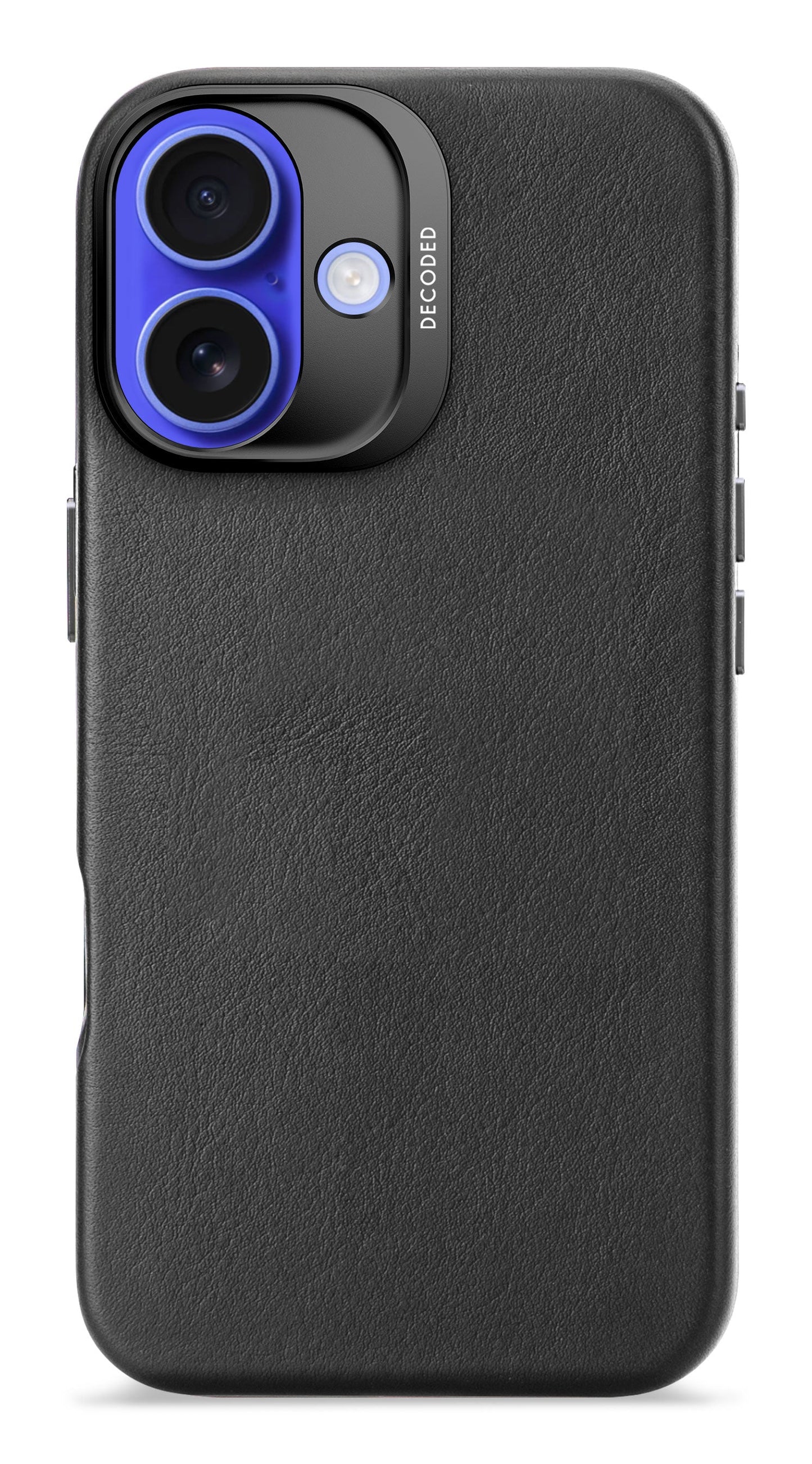Decoded Leather Backcover for iPhone 16 in Black