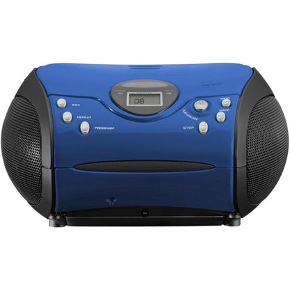 Lenco SCD-24 Blue/Black CD Player with Radio and USB Playback