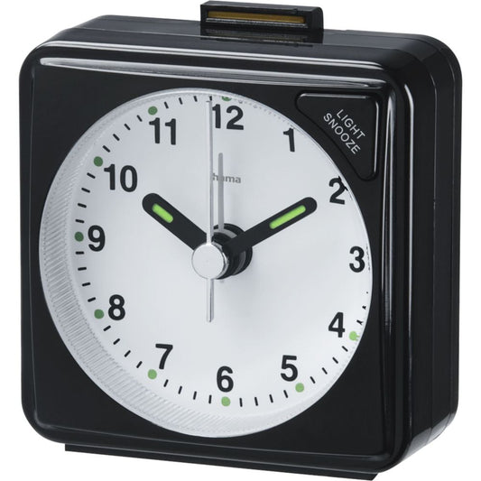Hama Travel Clock A50 - Μαύρο με Φωτεινές Λαβές