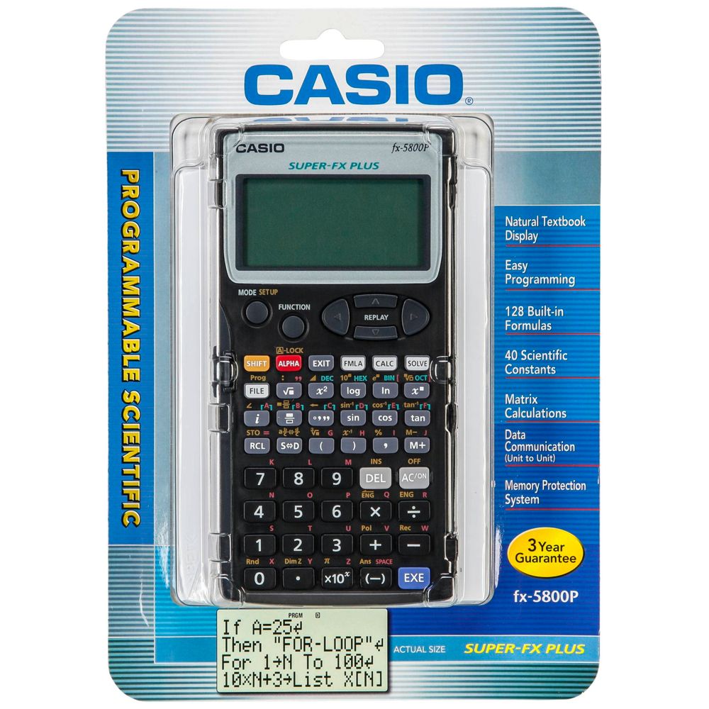 Casio FX 5800 P - Πολυλειτουργικός Επιστημονικός Υπολογιστής