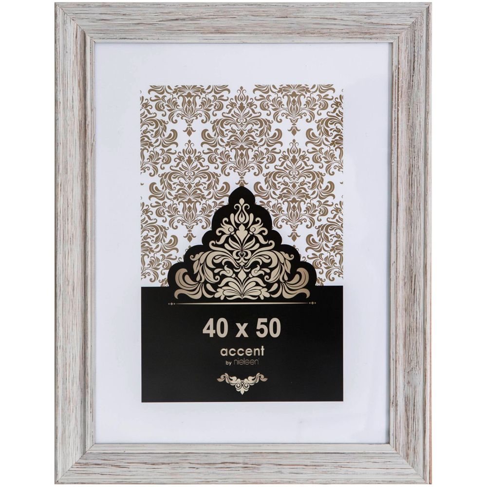 Nielsen Accent Vintage Κάδρο Ξύλινο Λευκό 40x50