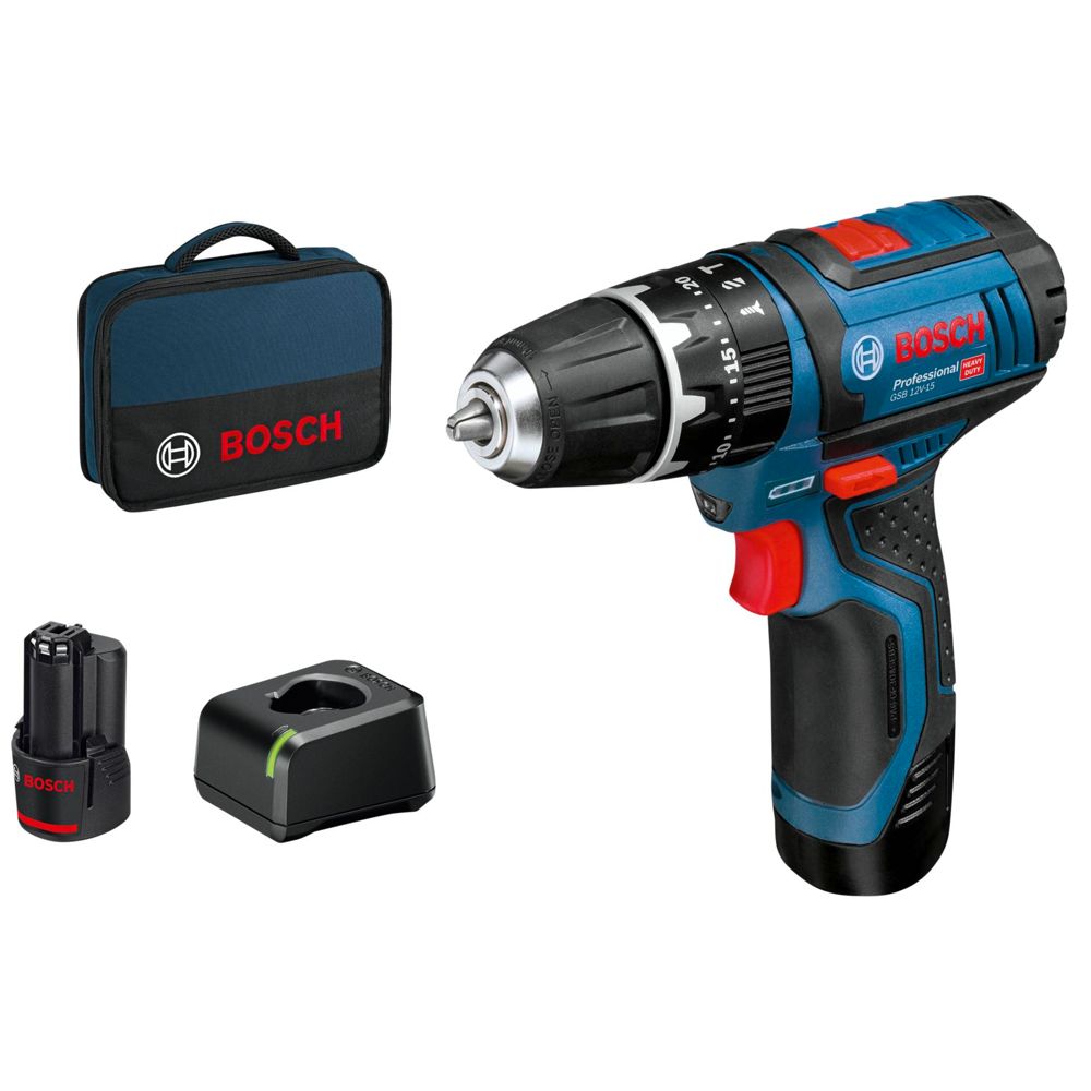 Bosch GSB 12V-15 Promo Pack