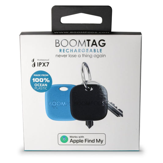 Boompods Boomtag Rechargeable Duo Pack - Blue & Black
