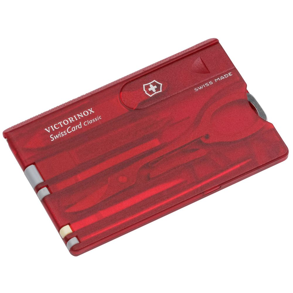 Victorinox SWISSCARD Κόκκινο Διαφανές